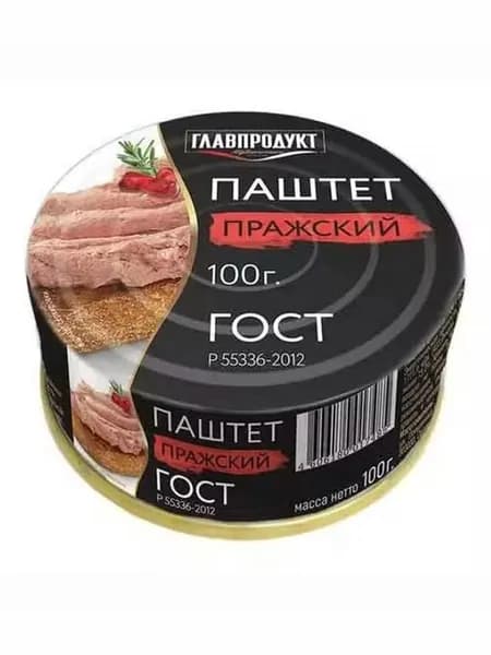 Паштет печеночный Главпродукт Пражский свинина 100 г