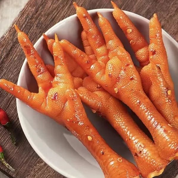 Хрустящие утиные лапки из Лунъяна с острым кисло-пряным вкусом, утиные шейки, крылышки и галстучки, соленые закуски