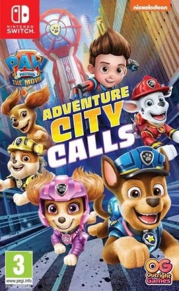 Игра PAW Patrol The Movie Adventure City Calls (Фильм Щенячий патруль Город приключений зовет) Switch Русская Версия Картридж на Nintendo Switch