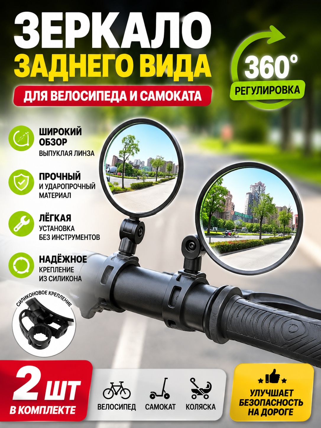 Запчасти бокового зеркала Комплект