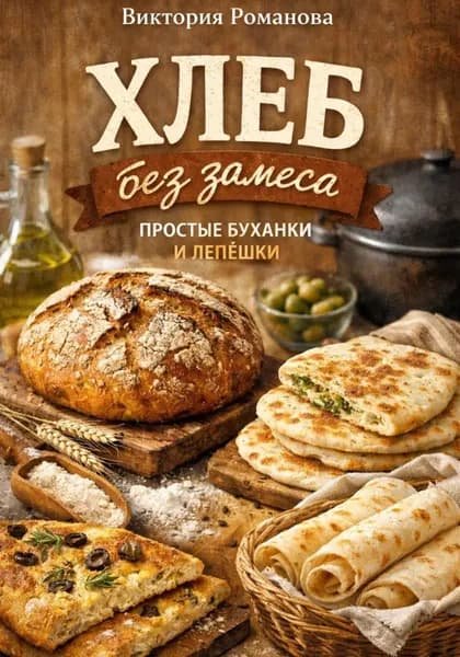 Хлеб без замеса: простые буханки и лепёшки | Романова Виктория Алексеевна | Электронная книга