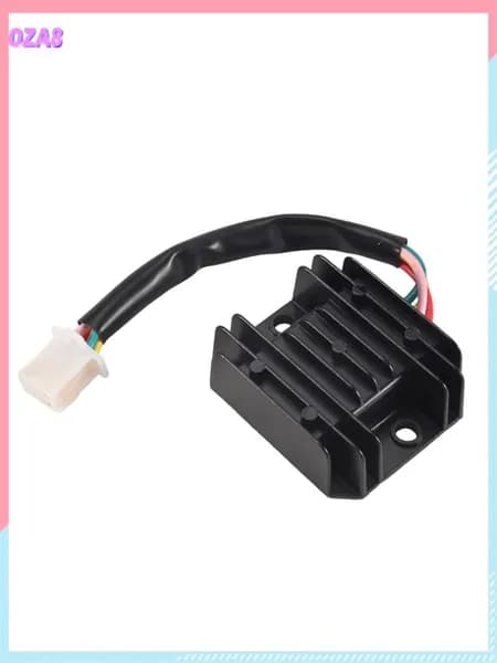 Регулятор напряжения для мотоцикла 12V, выпрямитель с 4 проводами и 4 контактами, для 50-250CC мото/скутер/мопед/ATV, черный