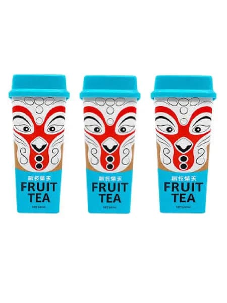 Напиток Zhenchun Fruit Tea Чай фруктовый Зеленый чай и Личи, 3 шт по 490 мл