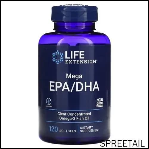 Life Extension, Omega Foundations, Омега-3 Мега EPA/DHA, 120 капсул