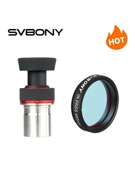 Окуляр Zoom 1.25" 3-8мм и SV183 1,25" IR PASS 685нм Светофильтр для телескопа, уменьшения влияния атмосферных искажений и улучшения контрастности планетарной фотографии