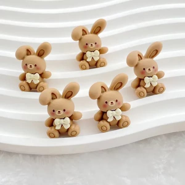 10PCS Кролик и медвежья смола DIY Ювелирные украшения