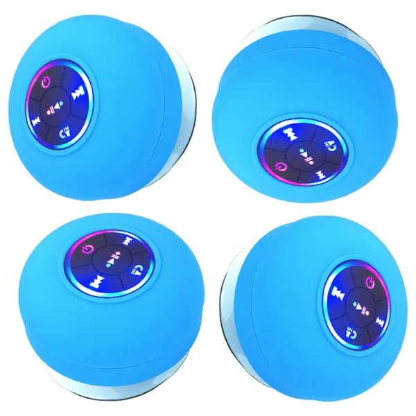 Bluetooth-колонка с присоской, водонепроницаемая, с LED-подсветкой, портативная