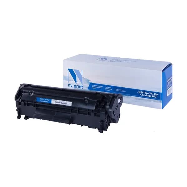 Картридж NV Print Q2612A/FX-10/Cartridge 703 чёрный, для лазерного принтера, совместимый