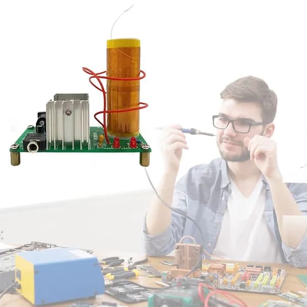 Вокальная радиосистема универсальный Tesla Coil DIY Kit, черный