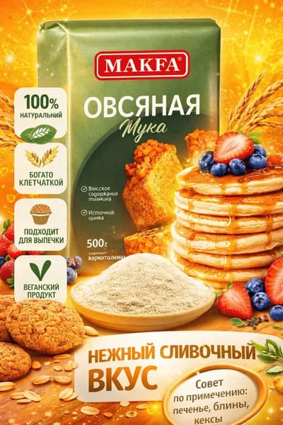 Мука овсяная MAKFA, 500г