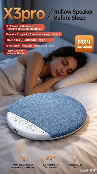 Тонкий Bluetooth-совместимый Динамик Под подушкой с возможностью погружения в Атмосферу на 360 Градусов