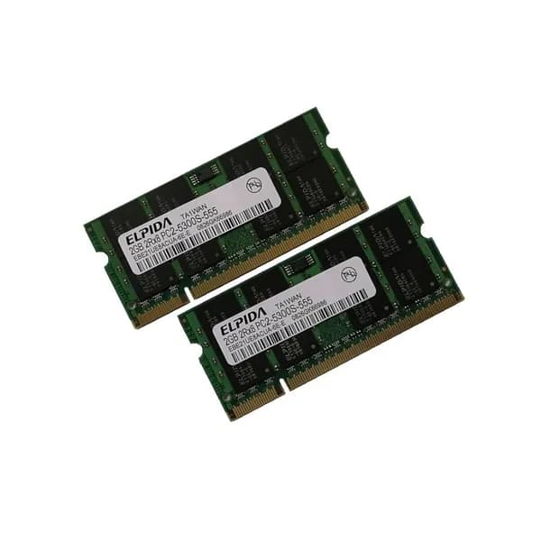 Elpida Оперативная память DDR2, 667 МГц, 2 x 2 ГБ (Elpida EBE21UE8ACUA-6E-E (Kit 2x2Gb))