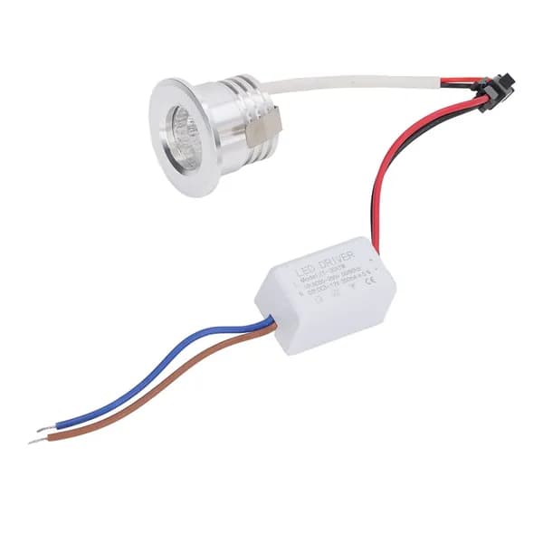 Встраиваемый Потолочный Прожектор Verdant Touch Mini COB LED мощностью 3 Вт, стабильное тепловыделение, Серебристый Корпус лампы, AC85 265V, Дневной белый свет 6000K