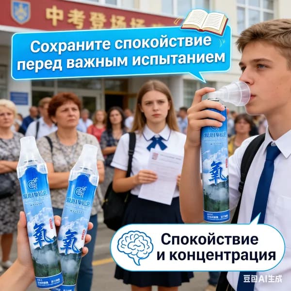 Умный кислородный баллончик, 2 шт, портативный источник чистого кислорода для дыхания, спорт, путешествия и отдых