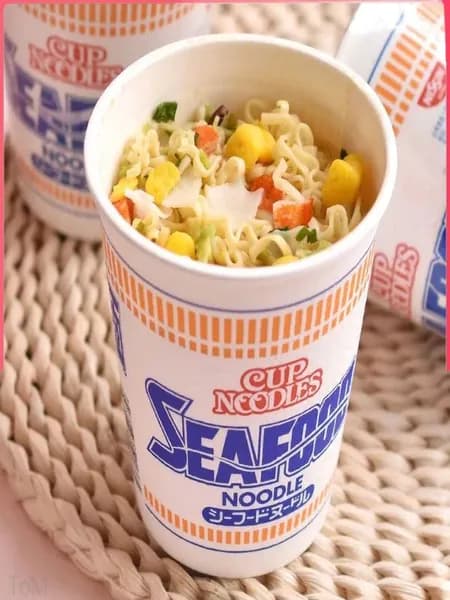 NISSIN Японский рамен со вкусом морепродуктов, 100 г