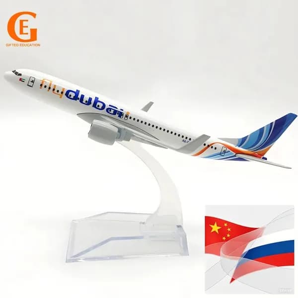 Металлическая Модель Самолета Боинг 737, Дубайские Авиалинии