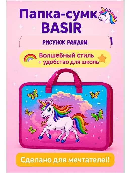 папка детская для труда с ручками новинки А4