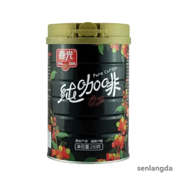 Чистый молотый кофе "Чуньгуан" (Chunguang), специальный продукт Хайнаня, с осадком (требуется фильтрация), в банке, 2
