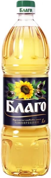 Масло подсолнечное Благо оливковое 1л