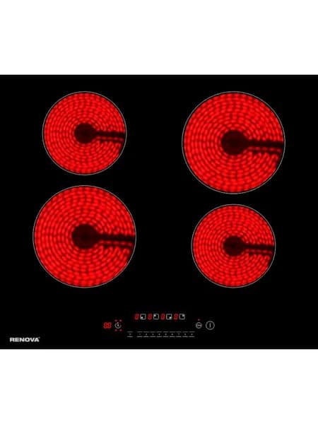 Электрическая варочная панель встраиваемая. 4 конфорки. 6600Вт Renova TC-466L1BS1