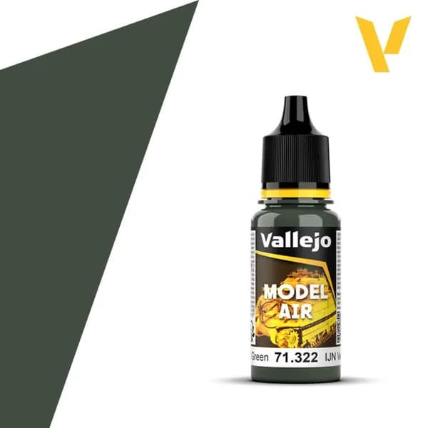 Краска для аэрографа 71322 Model Air - IJN Black Green Vallejo 71322