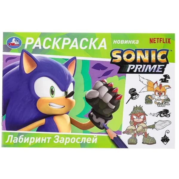 Раскраска Лабиринт Зарослей, 8 стр. УМка 978-5-506-09689-4