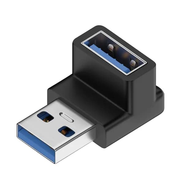USB 3.0 между мужчинами и женщинами 90-градусный прямоугольный адаптер-удлинитель USB-разъем вверх-вниз 10 Гбит/с для портативных ПК