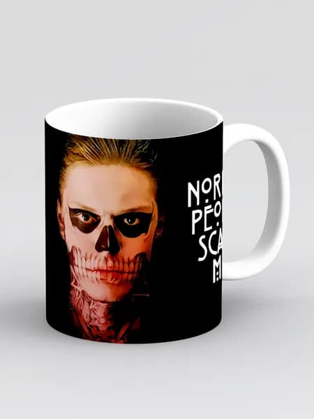 Кружка "Normal people scare me. Американская история ужасов (двое)"
