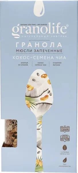 Гранола Гранолайф кокос семена чиа, 400 г
