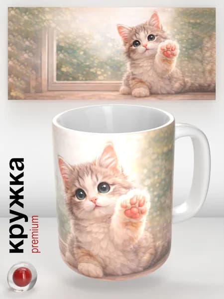 Кружка Дом там, где кот.