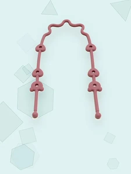 Ремешок для игрушек к коляске и стульчику, Бургундский