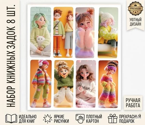 Закладка 14 см, 8 шт.