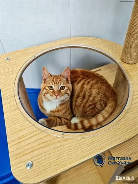 Прозрачная акриловая крышка для кошачьего туалета 35 см