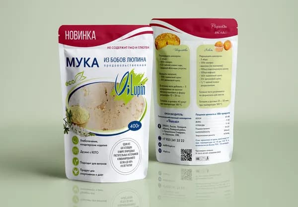 Мука из бобов люпина продовольственная (400г)