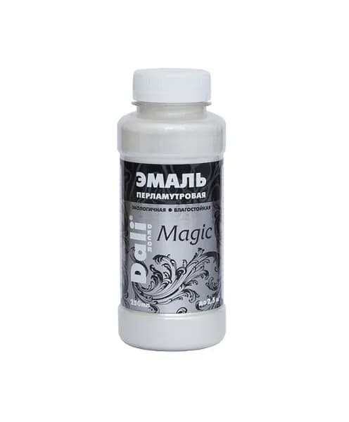 Эмаль перламутровая Dali Decor Magic, серебро, 250мл, моющаяся, Декоративное и художественное окрашивание в цвета благородных металлов с перламутровым блеском