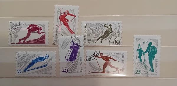 Румыния 1961. Спорт. Лыжи.