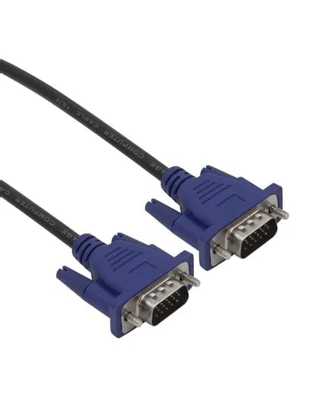 Bion Кабель VGA 15M/15M, экранированный, ферритовые кольца, черный, 3 м BXP-VGA2-030