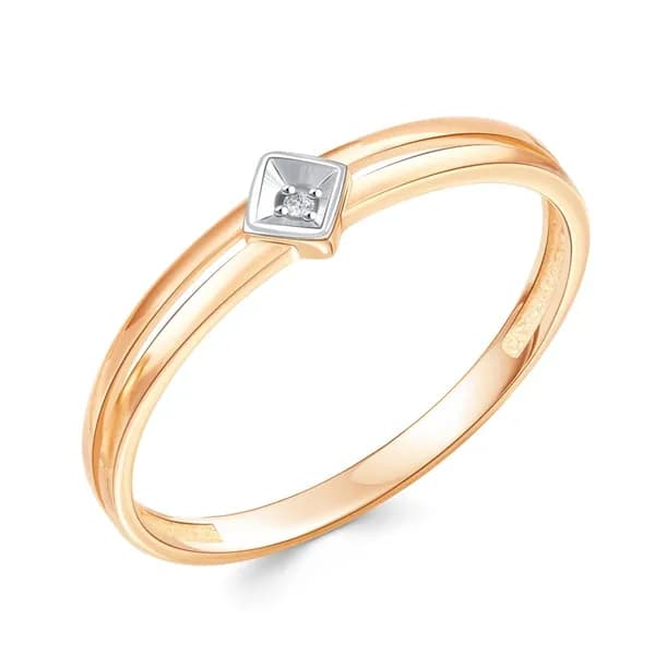 Кольцо золотое женское с фианитом 375 пробы 585GOLD