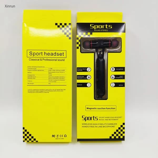 Наушники с микрофоном, Bluetooth, черный