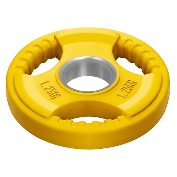 Диск обрезиненный с 3-мя хватами Voitto V-305 1,25 кг, цветной (d51)