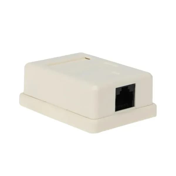Рoзетка компьютерная внешняя REXANT 1-порт, UTP RJ-45 (8P8C), CAT 5e (03-0121)