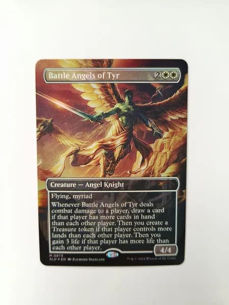 Портативные карты MTG Настройка и прокси высококачественной фольги Ангелы битвы Тира 875