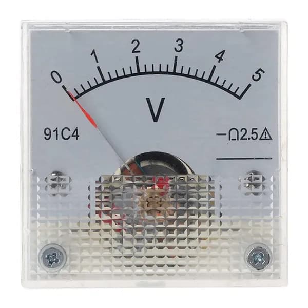 Mechanical Type 5V Вольтметр 91C4, Аналоговый Счетчик Для Мониторинга Напряжения