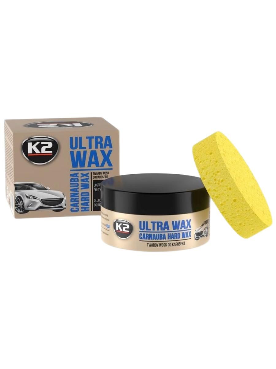 Полировальная паста Ultra WAX K2, 250гр (банка+губка), K073
