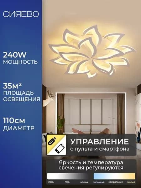 Люстра потолочная светодиодная DF8032 15
