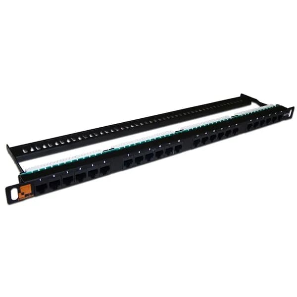 LANMASTER LAN-PPC24U6 Патч-панель компактная 24 порта, UTP, кат.6, 0.5U