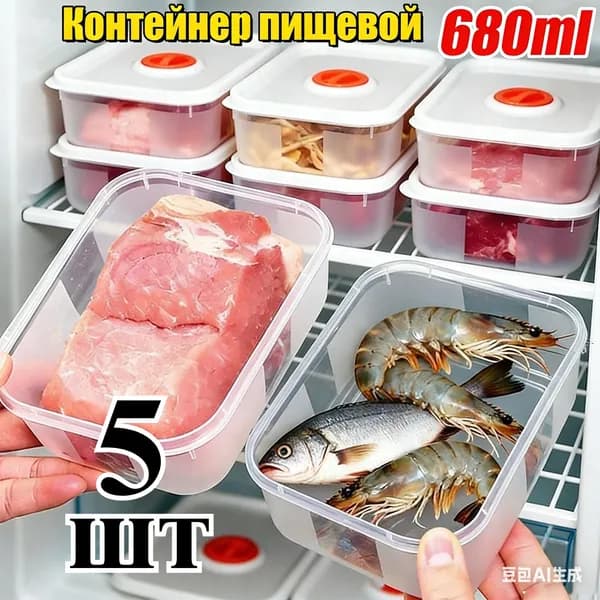 Контейнер пищевой 1 шт полипропилен