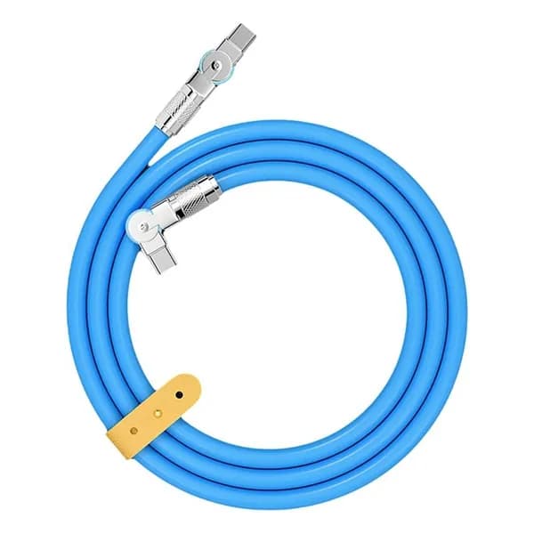 Кабель для передачи данных Type-C с поворотным двойным угловым разъемом, обеспечивающий быструю зарядку и передачу данных для планшетов и ноутбуков (1 м), с углом поворота 180 .