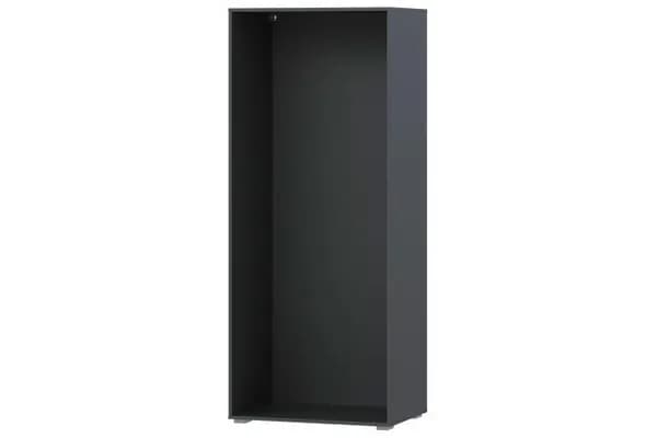 Шкаф, 80х194х38 см, лдсп, антрацит