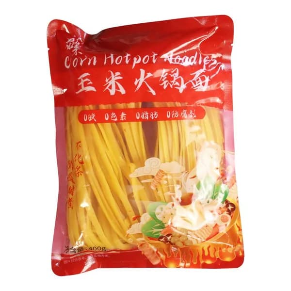 Кукурузная лапша для хот-пота, северо-восточные кукурузные макароны, желтая сушеная лапша, без консервантов и красителей